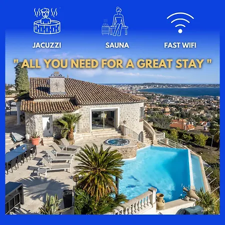 Bastide : Sea View / Hot Tub / Sauna * Vallauris